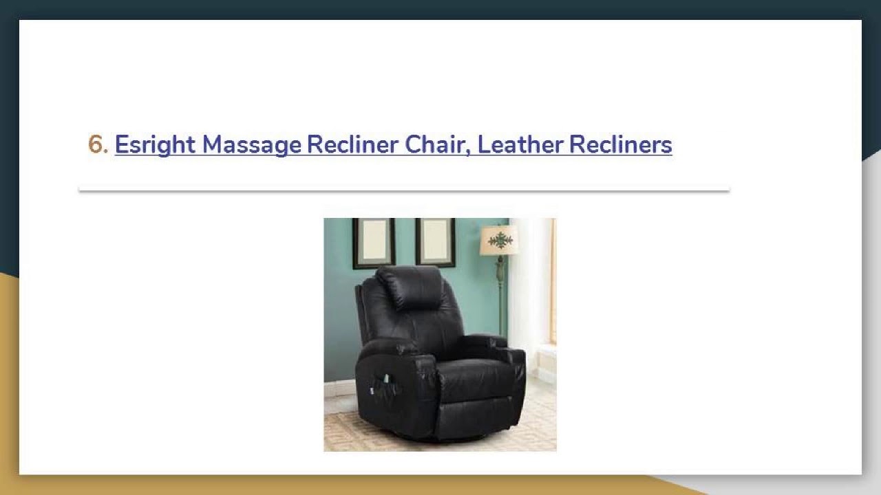 Best Leather Recliners Review In 2019 A Step By Step Guide YouTube