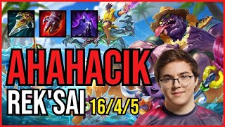 AHAHACIK - REK'SAI vs LEE SIN Jungle - EUW Challenger - Patch 11.4