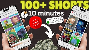 How I Generate 100+ YouTube Shorts in 10 Minutes For FREE.