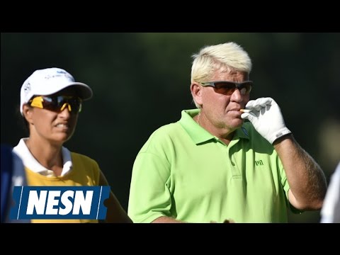 John Daly Hits Golf Ball Off Of Beer Can While Barefoot, Smoking