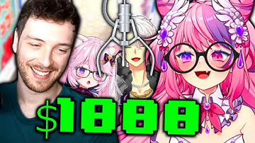 $1000 Online Crane Game Challenge VS Ironmouse