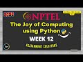 NPTEL The Joy of Computing using Python Week12 Quiz Assignment Solutions | July 2023