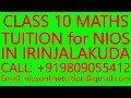 CLASS 10 MATHS TUITION for NIOS IN IRINJALAKUDA- SECONDARY &amp; SENIOR SECONDARY- SCIENCE, PHYSICS
