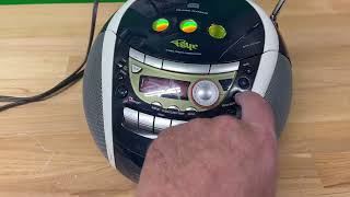 Sony Psyc CD Radio Cassette Corder boom box CFD E95 demo