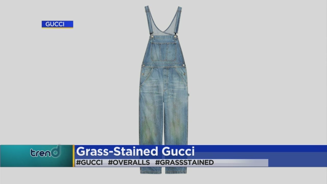 Trending: Gucci's Grass Stained Overalls - YouTube