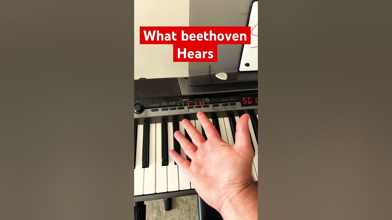 How did he compose amazing music #classical #beethoven #musichumor