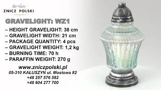 Memory light on the gravestone WZ1 SILVER SWEET FLAVOR GLASS IN SHAPE