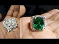 Jewelry handmade  making emerald rings silver for men