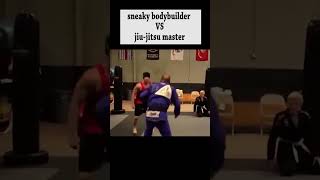 Cocky bodybuilder vs jiu-jitsu master  #mma #martialarts #bjj