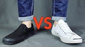 JACK PURCELL LEATHER All White Review | On Feet - YouTube