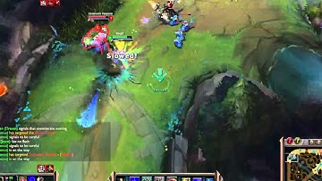 Great teamwork with Jayce top lane to pull off Maokai gank