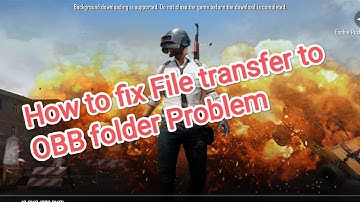 how to move pubg/bgmi file to obb in android 11 | Fix file transfer to Android obb folder