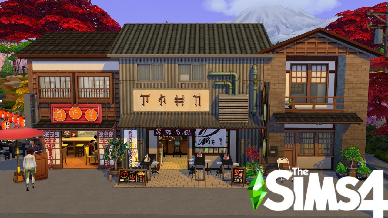 Mt. Komorebi Restaurant + Bar | The Sims 4 Snowy Escape ️ | Speed Build ...