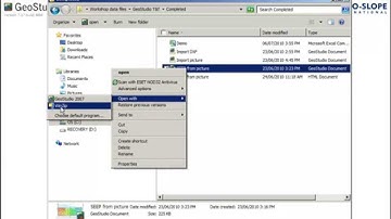 GeoStudio 2007: Input/Output files