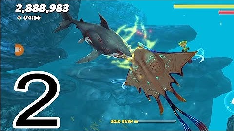 Hungry Shark World - 2024 Gameplay Walkthrough Part 2 Francis shark | Ray of light (iOS, Android)