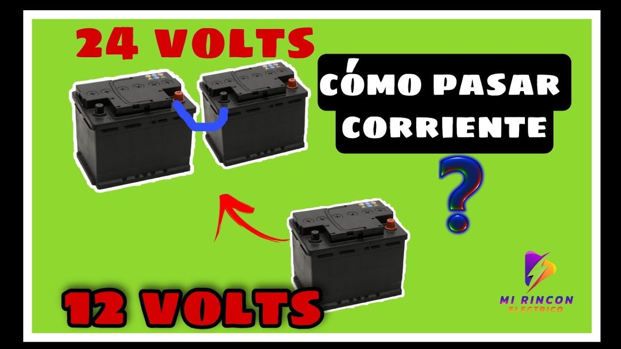 Como pasar corriente de un vehículo de 12 volts a otro de 24 volts - YouTube