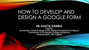 Google Forms and E-Certificates(Marathi) Part 1