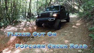 Riding Popcorn Creek Rd in Clayton, GA