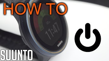 How to power off Suunto Watches (2022 model and prior)