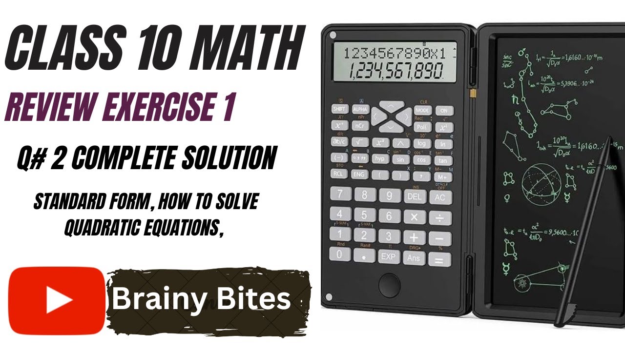 10th Class Math Review Exercise 1 | Misc. Ex 1 Class 10th Math | Brainy ...