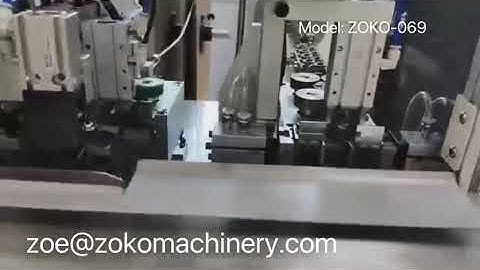 ZOKO-069 Fully Automatic Both-ends Shrink Tube Marking Inserting & Terminal Crimping Machine