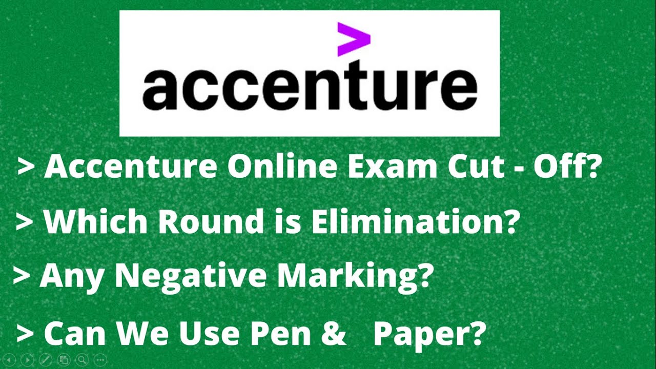 Accenture Online Exam Cut - Off ? | Eliminations Rounds ? | How To ...