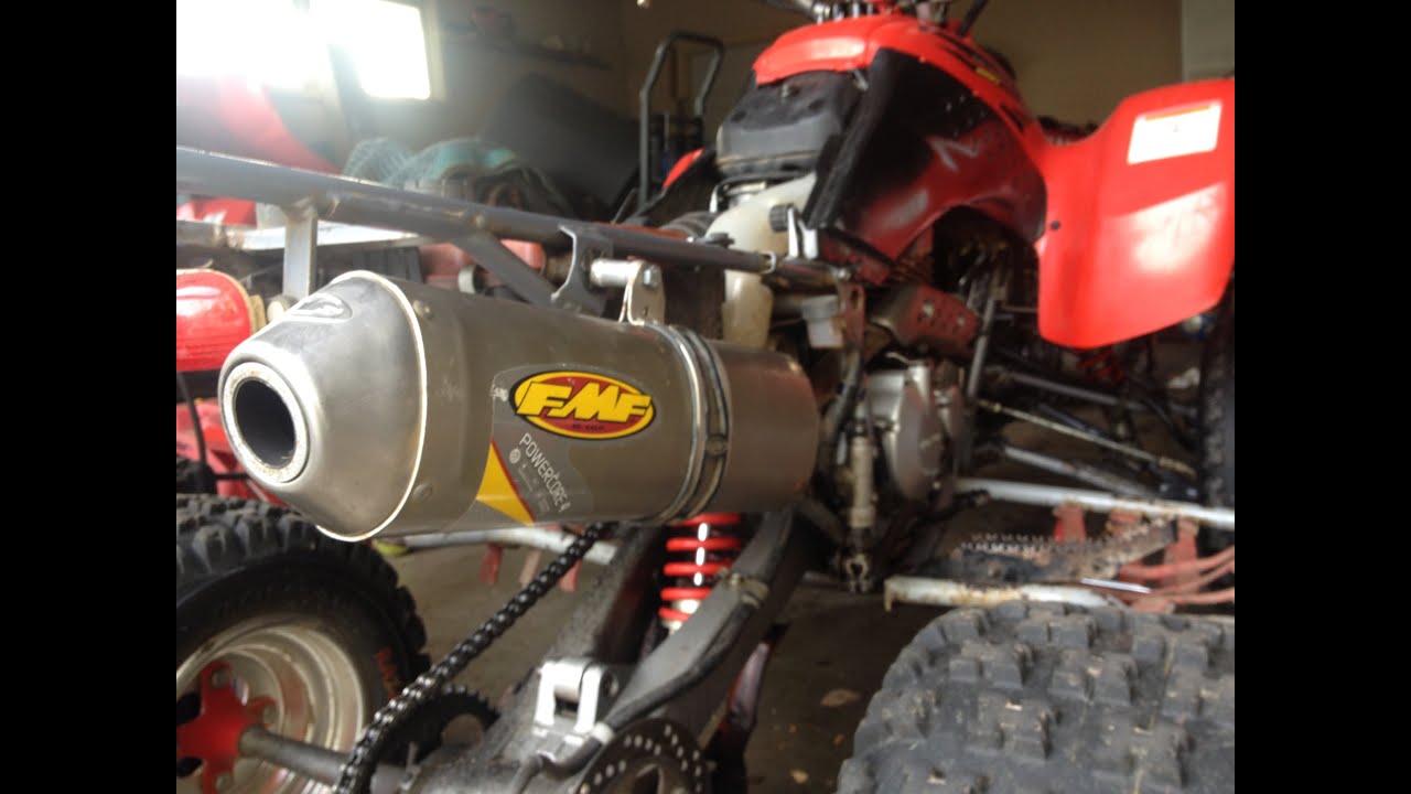 Honda 400EX FMF Powercore 4First start YouTube
