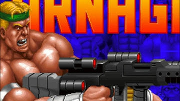 Total Carnage (Midway 1992)  Attract Mode 60fps