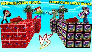 Mini Game Youtube Vs Video Game Lucky Block Bedwars Đồ Vip Do Nhân Phẩm Hay Là Do Lucky Block ?