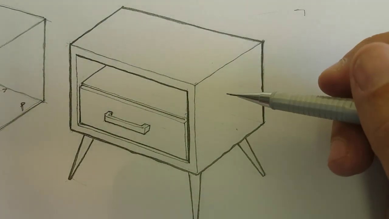 Croqui a mão livre #1 - Perspectiva paralela