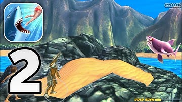 Hungry Shark - GAMEPLAY WALKTHROUGH PART 2- Level 2-(Android/iOS)