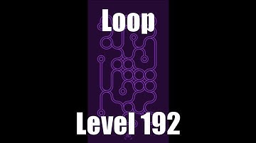 Loop Level Stage Niveau Nivel Yровень 192. Solution