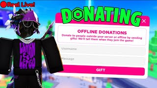 LIVEDonating 100+ ROBUX to Viewers! PLS DONATE LIVE Goal 1.1M RSD | #robux #live #plsdonate