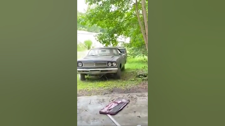 We found a 1969 Roadrunner in an old shop sitting for years