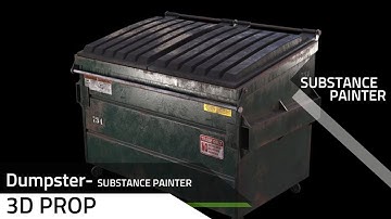 Dumpster Live - 3ds Max - Substance Painter #substancepainter  #3dsmax  #gamedevelopement