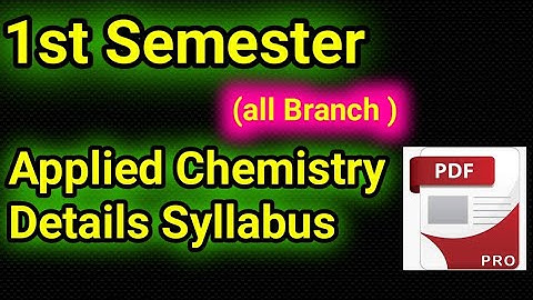 polytechnic 1st Semester applied Chemistry// applied Chemistry full syllabus// polytechnic