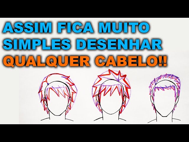 COMO DESENHAR CABELO DE ANIME Atualizado 2021 - Masculino E Feminino 