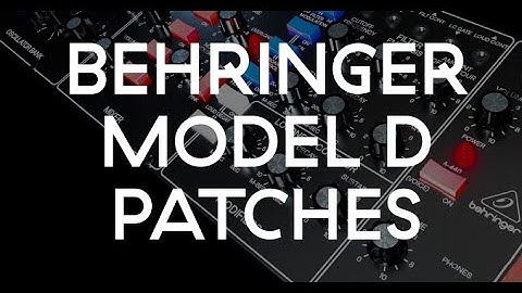 Behringer Model D 50 Patches Collection