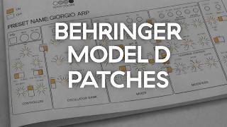 50 Patches Of Behringer Model D