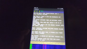 NMF Boston coast guard NAVTEX bulletin Sangean ATS-909X2 and DroidNavtex app on tablet