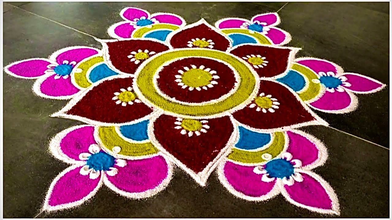 Holi Rangoli Special Design 2026 | Rang Panchami Rangoli | Simple Ugadi Muggulu &  Daily New Kolam