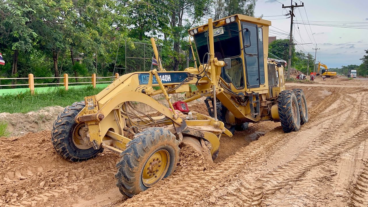 CATERPILLAR 140H VHP185 MG-06 Jsค้าไม้เกรดรื้อมิกซ์ ทล.2169 ทรายมูล-กุดชุม 