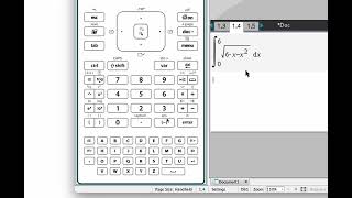 Definite integral evaluation on TI-nspire