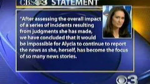 CBS 3 announses Alycia Lane  termination