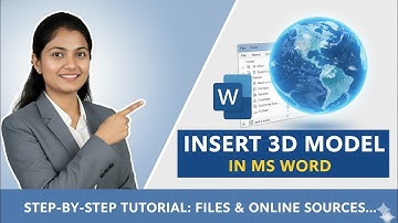 How to Insert 3D Models in MS Word | Step-by-Step Tutorial (2025)