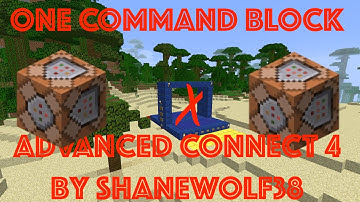 Minecraft Connect 4 game - with win detection - One command block