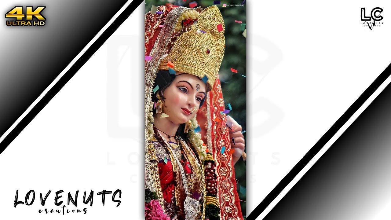 🚩 Navratri 🙏 Jai Mata Di 🛕4K Full Screen Status HD | 4K Ultra HD Status | LOVENUTS CREATION'S ❣