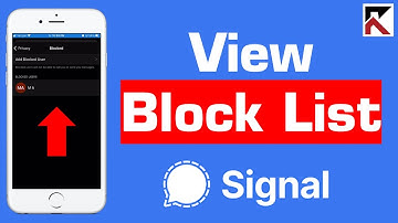 How To View Block List Signal iPhone