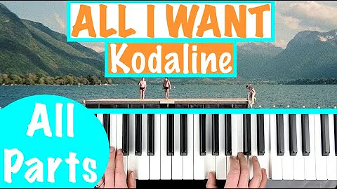 Kodaline'ın All I WANT şarkısını nasıl çalınır? (Piyano Kılavuzu)