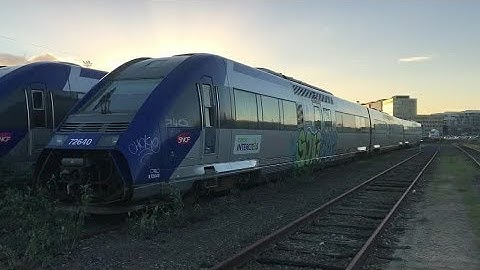 Des trains à l'abandon en gare de Caen